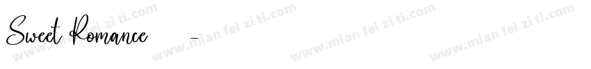Sweet Romance字体字体转换
